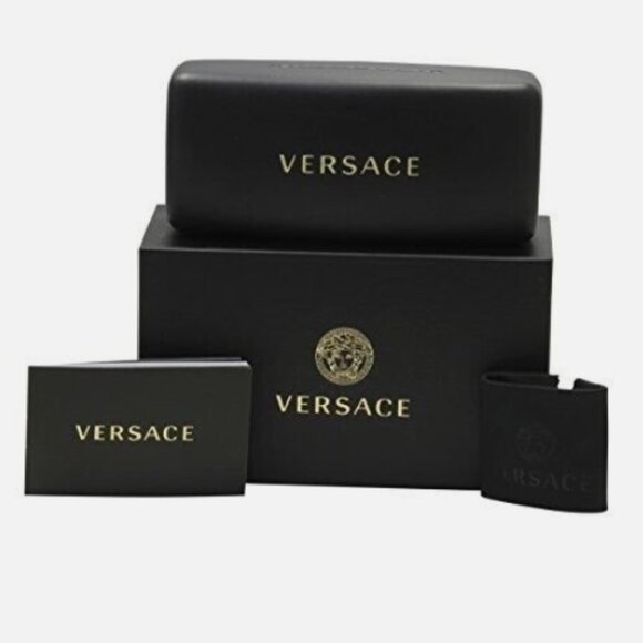 NEW VERSACE VE4453 108/87 HAVANA GRAY SQUARE WOMEN SUNGLASSES VERSACE - Picture 3 of 3